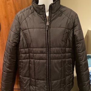ATHLETIC WORKS black puffer jacket, size medium